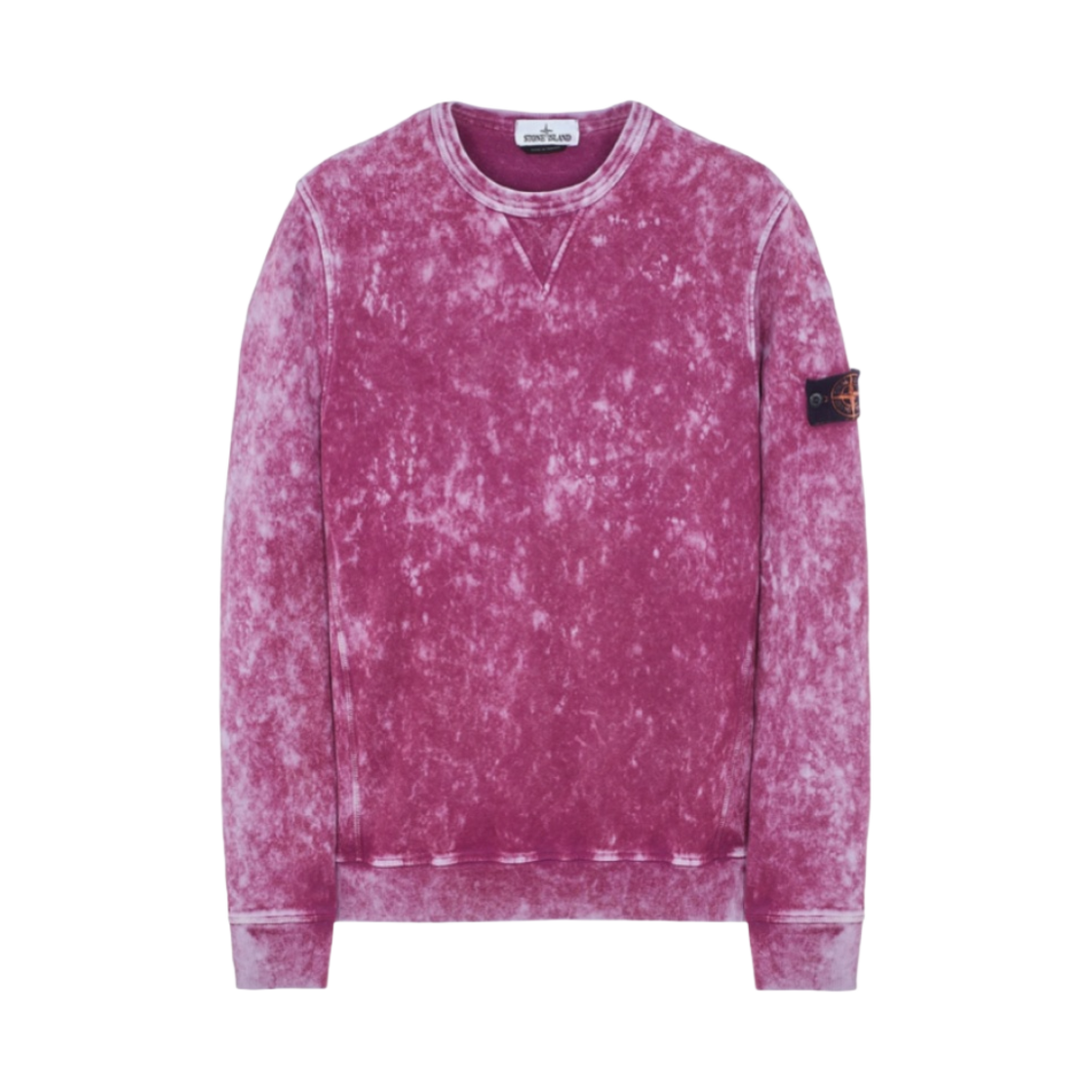 스톤 아일랜드 61538 오프-다이 트리트먼트 크루넥 스웨트셔츠 바이올렛 - 21FW(Stone Island 61538 Off-Dye Treatment Crewneck Sweatshirt Violet - 21FW) - 1