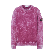 Stone Island 61538 Off-Dye Treatment Crewneck Sweatshirt Violet - 21FW