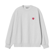 Carhartt WIP Heart Patch Sweatshirt Ash Heather