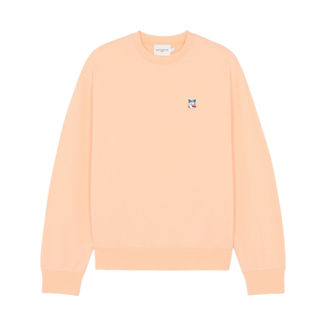 메종 키츠네 그라디언트 폭스 헤드 패치 릴렉스드 스웨트셔츠 피치(Maison Kitsune Gradient Fox Head Patch Relaxed Sweatshirt Peach) - 1