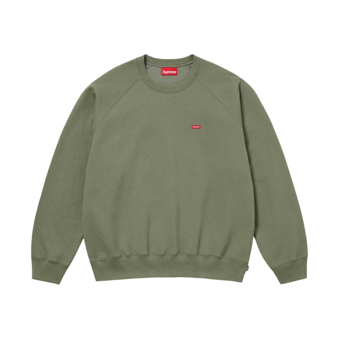 슈프림 스몰 박스 래글런 크루넥 라이트 올리브 - 24SS