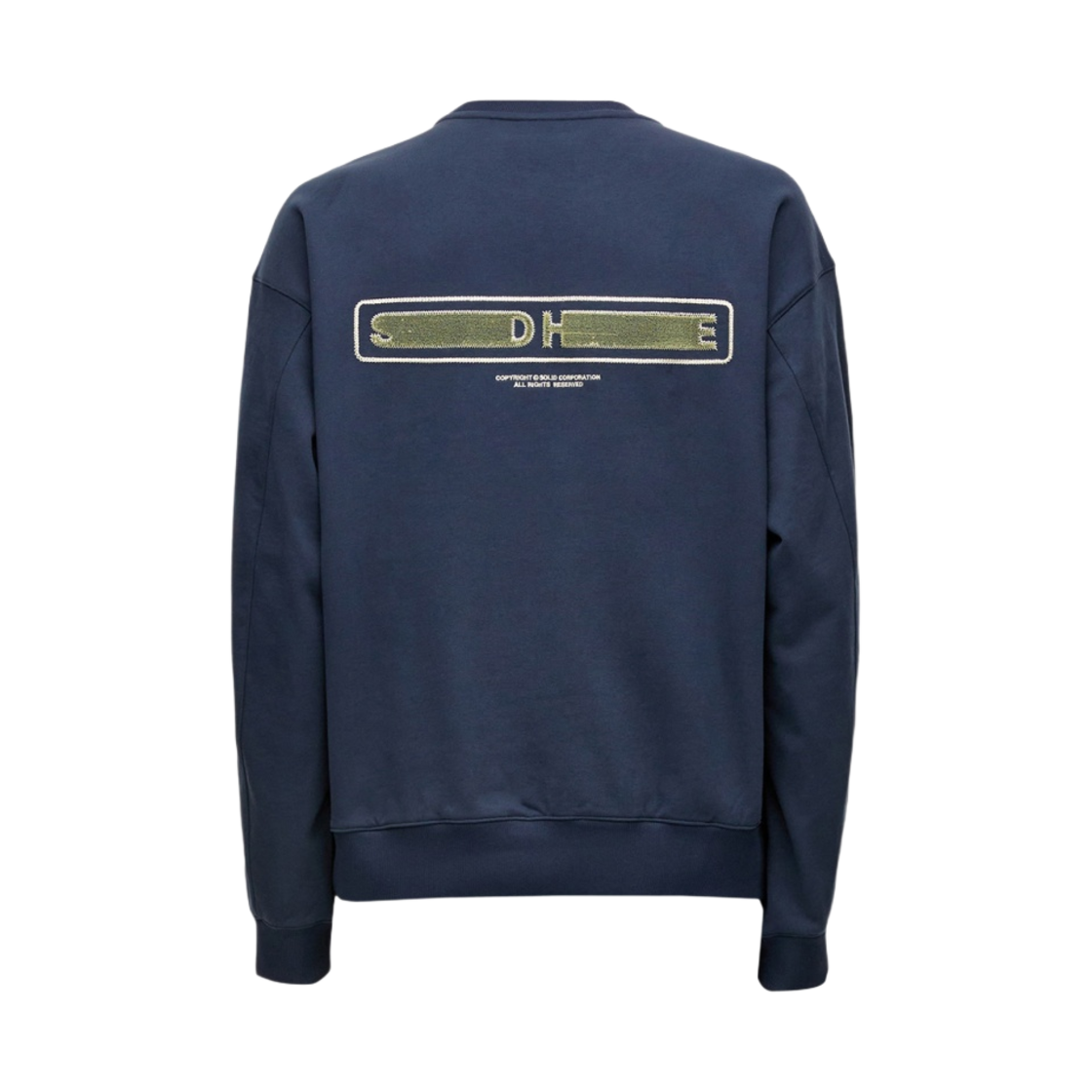 S233TS21614N Solid Homme Soft Back Logo Sweatshirt Navy - 23SS