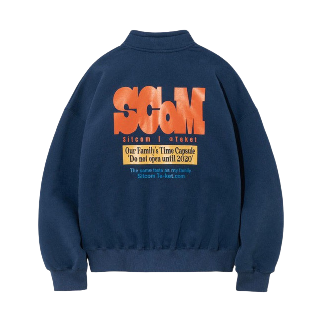 - Teket Ending Half Zip-Up Sweatshirt Navy