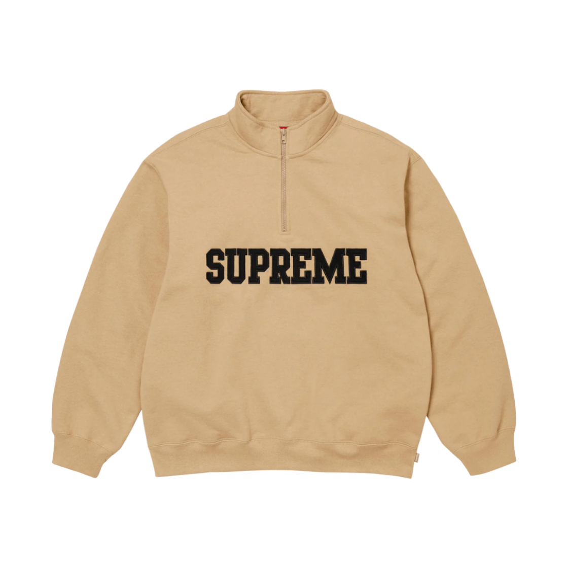 - Supreme Collegiate Half Zip Pullover Dark Tan - 24FW
