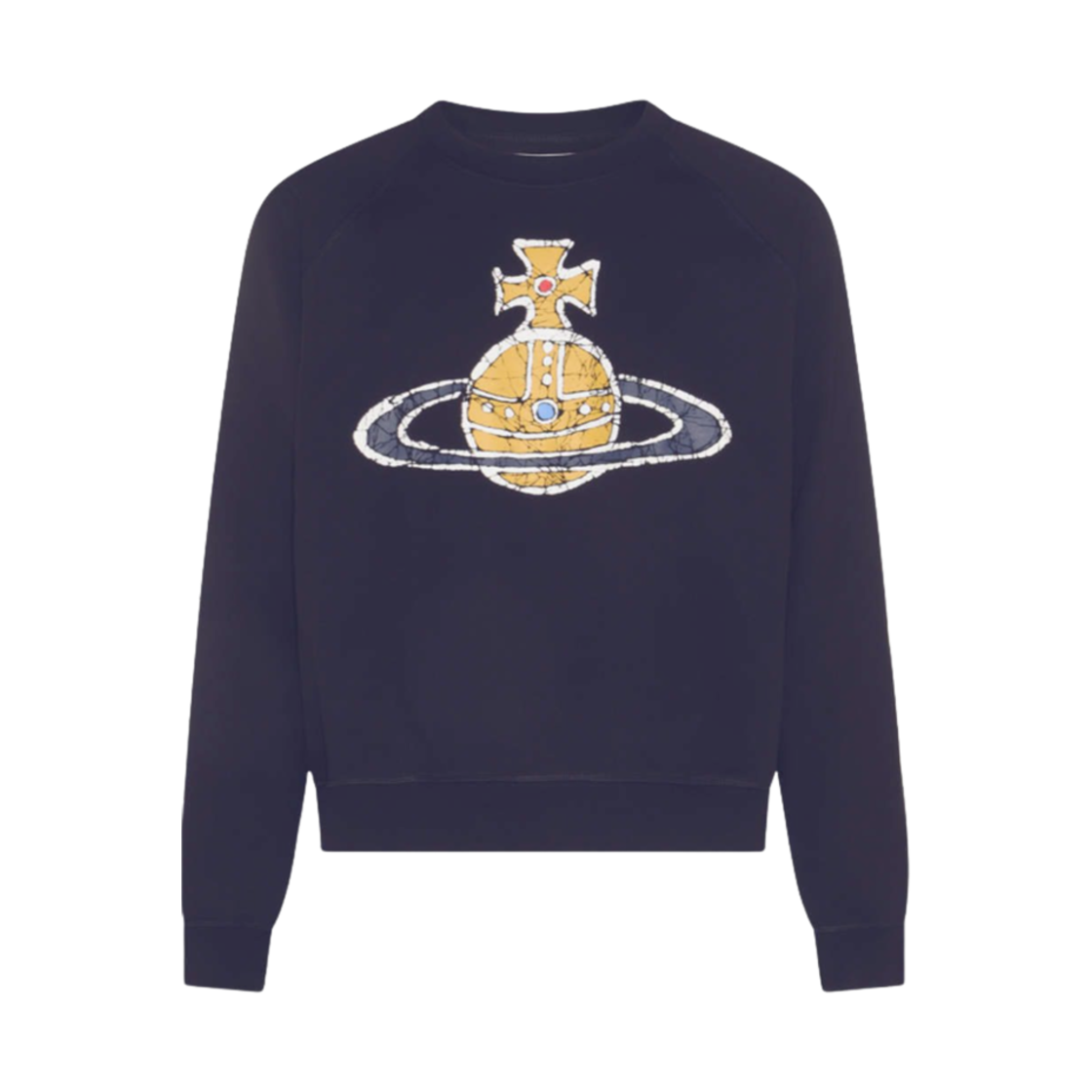 3I01000L-J0006-K410 Vivienne Westwood Time Machine Raglan Sweatshirt Navy