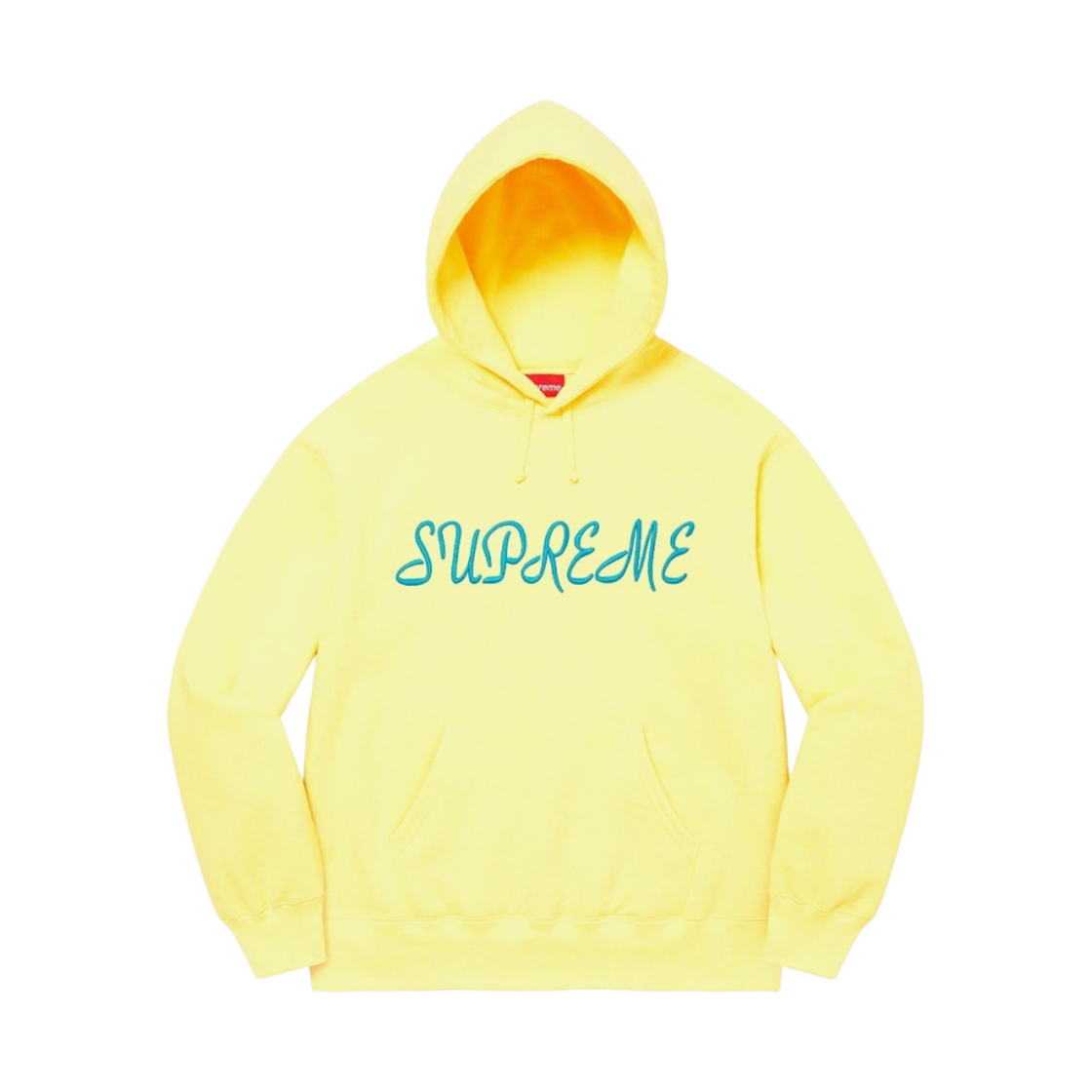 슈프림 스크립트 후드 스웨트셔츠 라이트 옐로우 - 23SS(Supreme Script Hooded Sweatshirt Light Yellow - 23SS) - 1