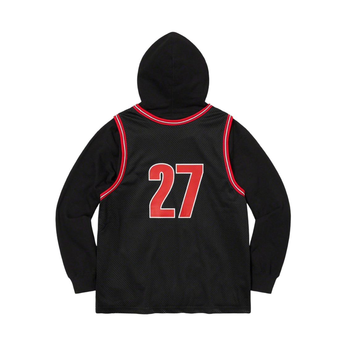 슈프림 베스킷볼 저지 후드 스웨트셔츠 블랙 - 21SS(Supreme Basketball Jersey Hooded Sweatshirt Black - 21SS) - 2