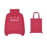 IAB Studio Pigment Hoodie & Sack Coral