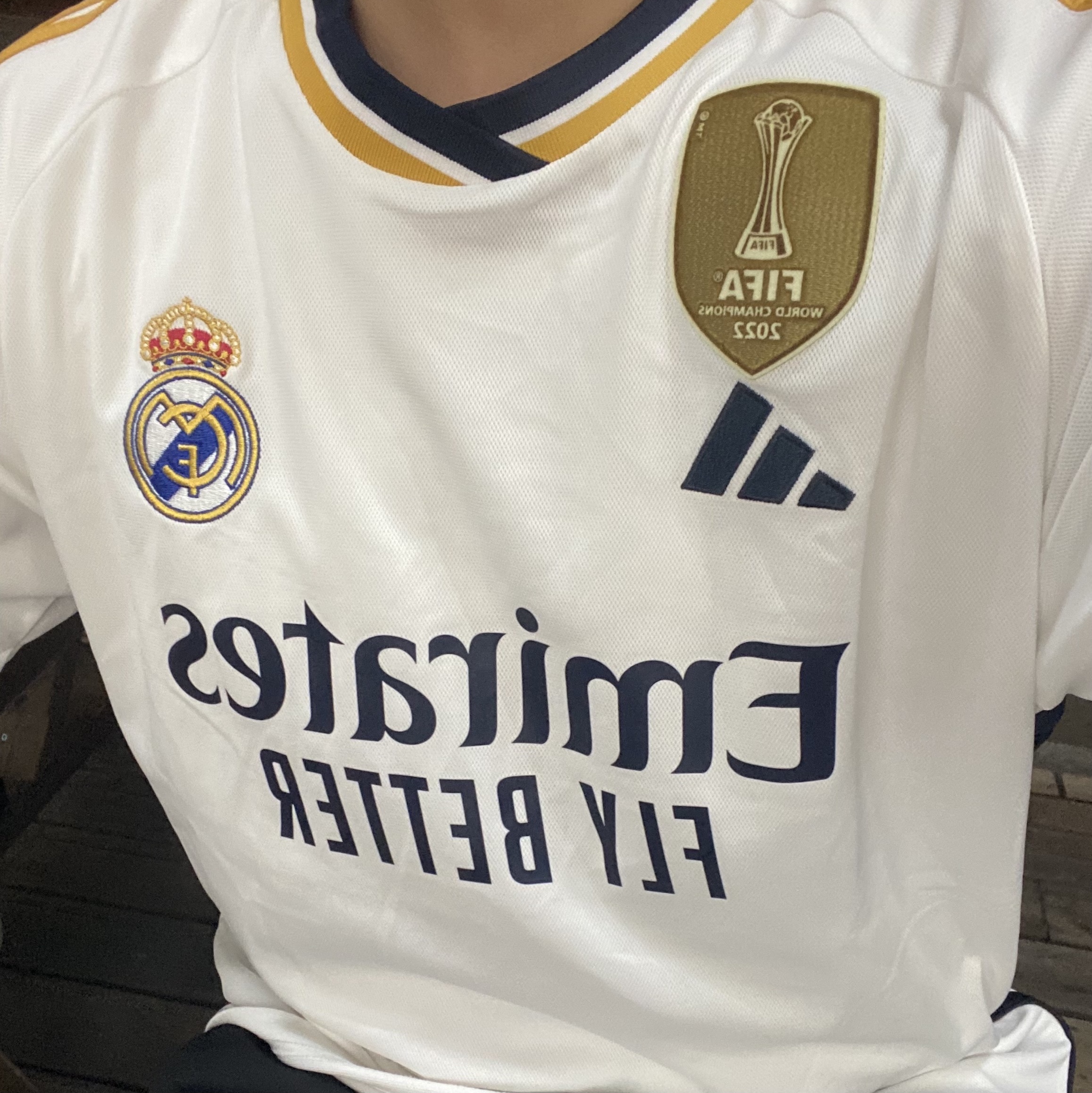 Adidas Real Madrid 2023/24 Home Jersey White - KR Sizing (Non Marking Ver.) 착용 스타일