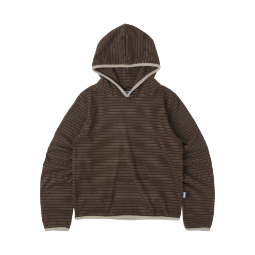SNCT25STO018BW Sunnect Stripe Taped Hoodie Brown