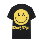 Free & Easy Be Happy LA SS T-Shirt Black