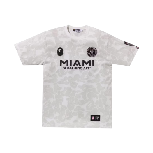 BAPE x Inter Miami CF Camo T-Shirt White