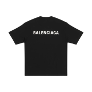 Balenciaga Logo Medium Fit T-Shirt Black