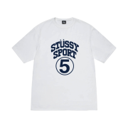 Stussy 5 Sport T-Shirt White