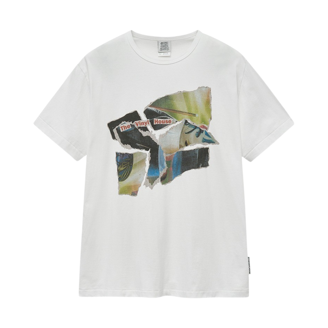 VH2EMUT520BWH [KREAM 단독] Thevinylhouse Torn Paper T-Shirt White - 대표 이미지 #1
