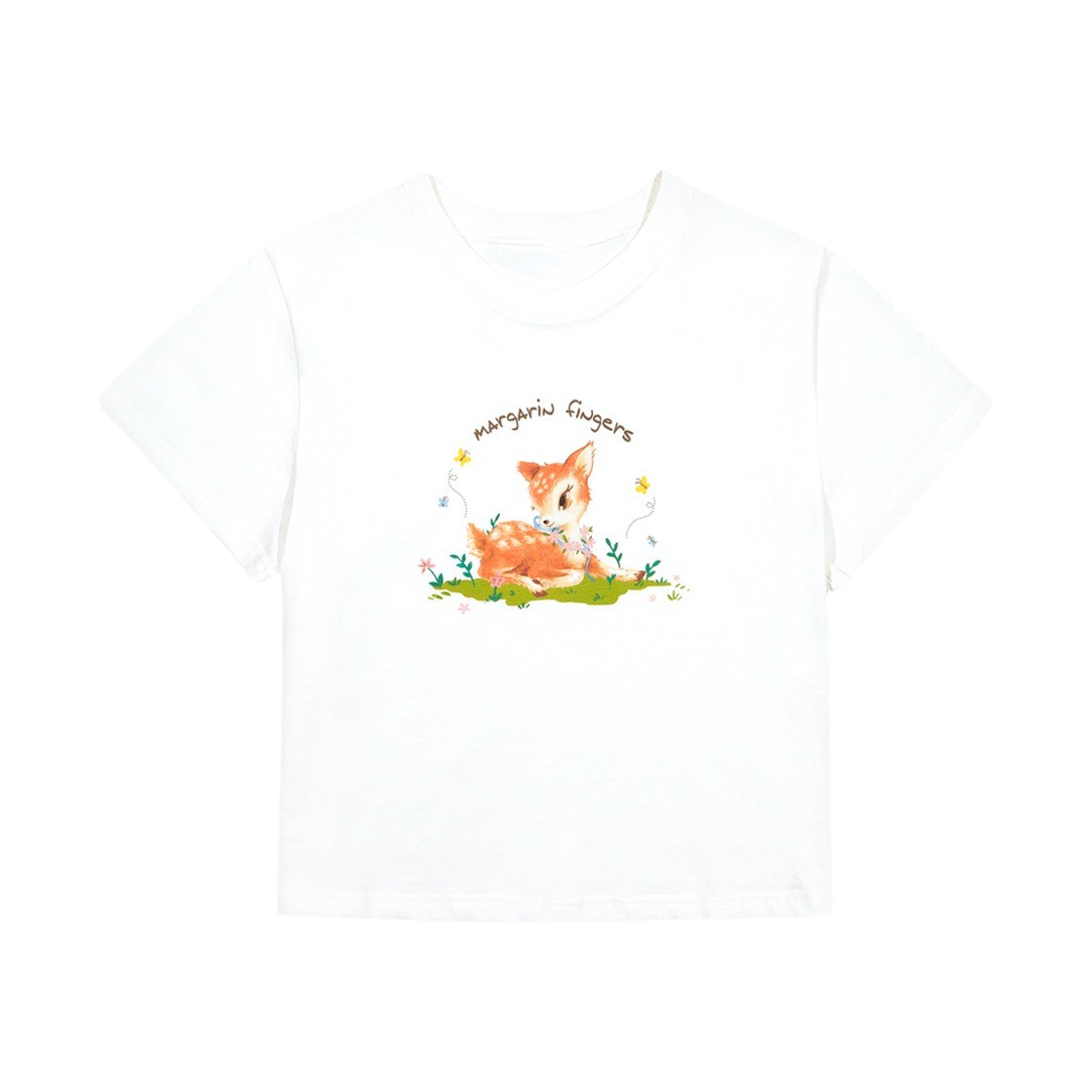 마가린핑거스 쁘띠 디어 티셔츠 화이트