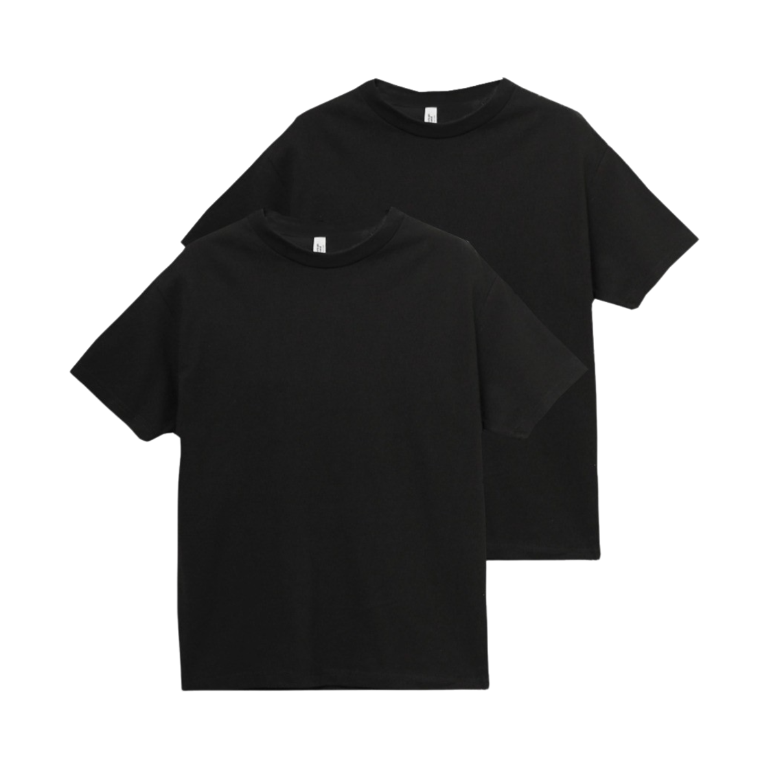 1301 Black AAA Heavy Cotton 1301 T-Shirt Black (2Pack) - 대표 이미지 #1