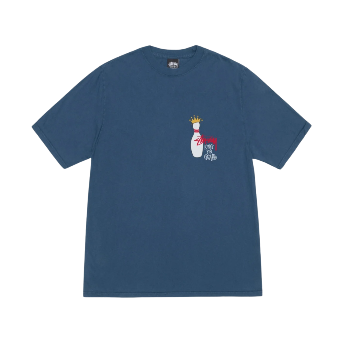 스투시 킹핀 피그먼트 다이드 티셔츠 네이비(Stussy Kingpin Pigment Dyed T-Shirt Navy) - 2