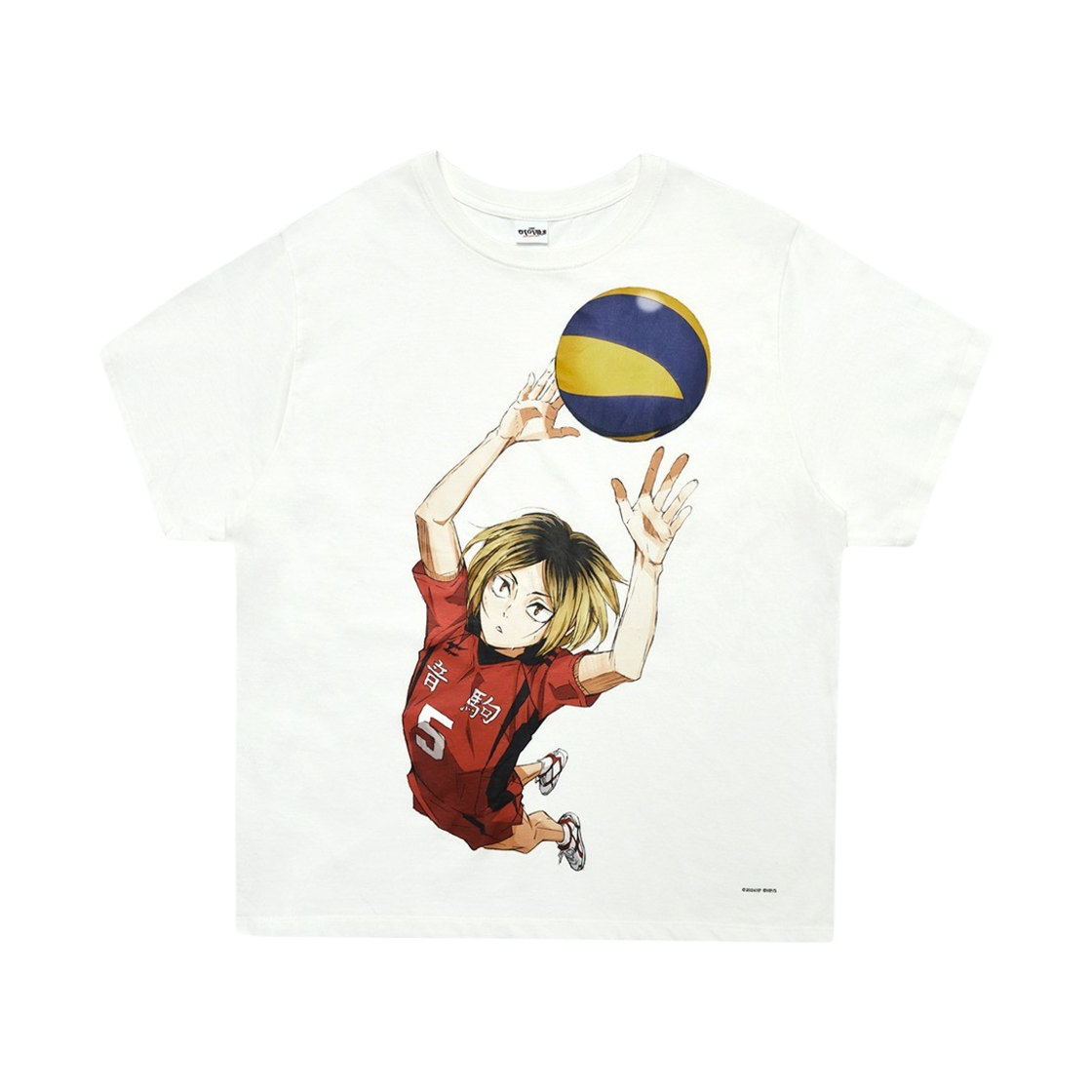 이어스트 x 하이큐!! 익스텐션 티셔츠 화이트 켄마(EERST x HAIKYU!! Extension HF T-shirt White Kenma)