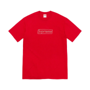 Supreme x Kaws Chalk Logo T-Shirt Red - 21SS