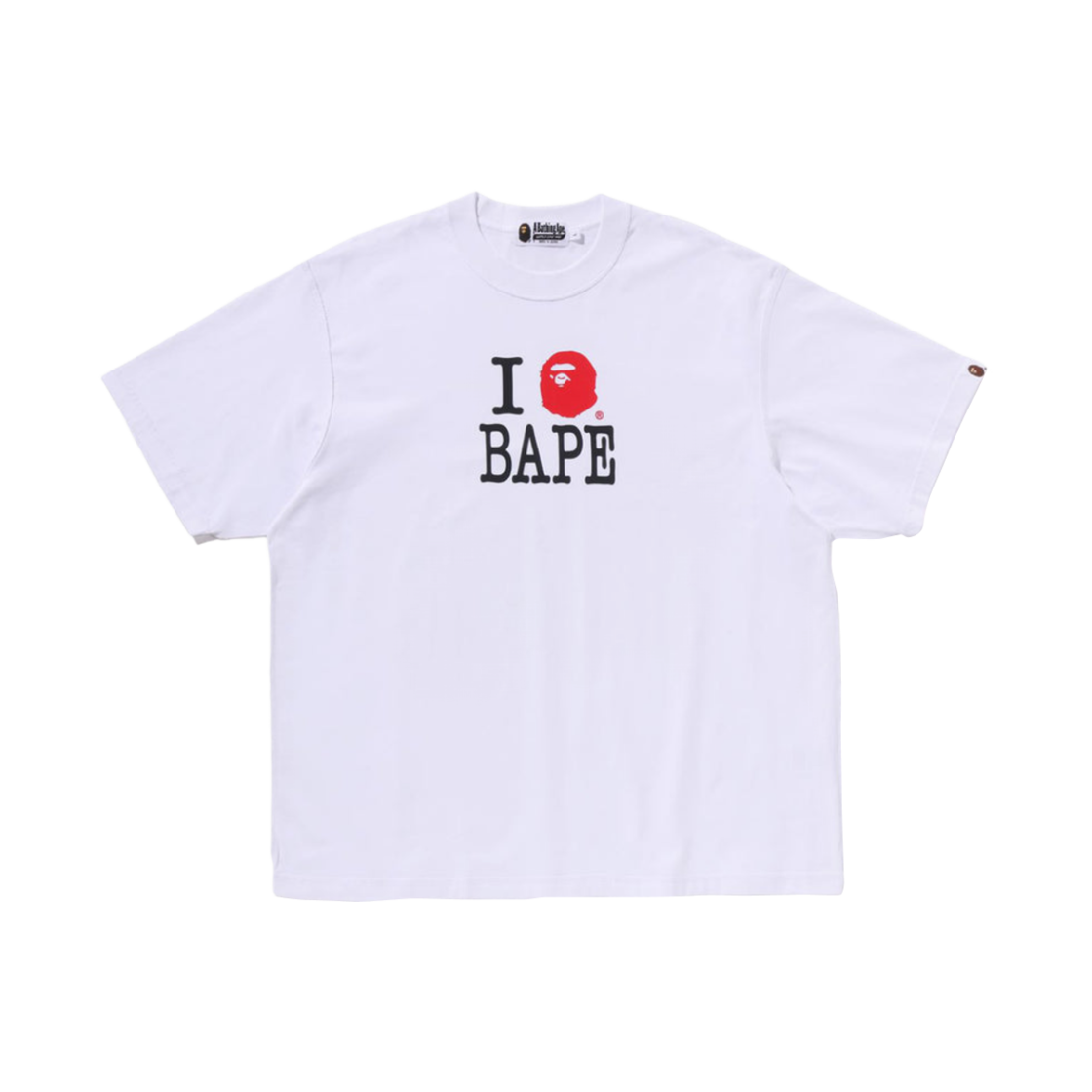 - BAPE Logo Inside Out Relaxed Fit T-Shirt White