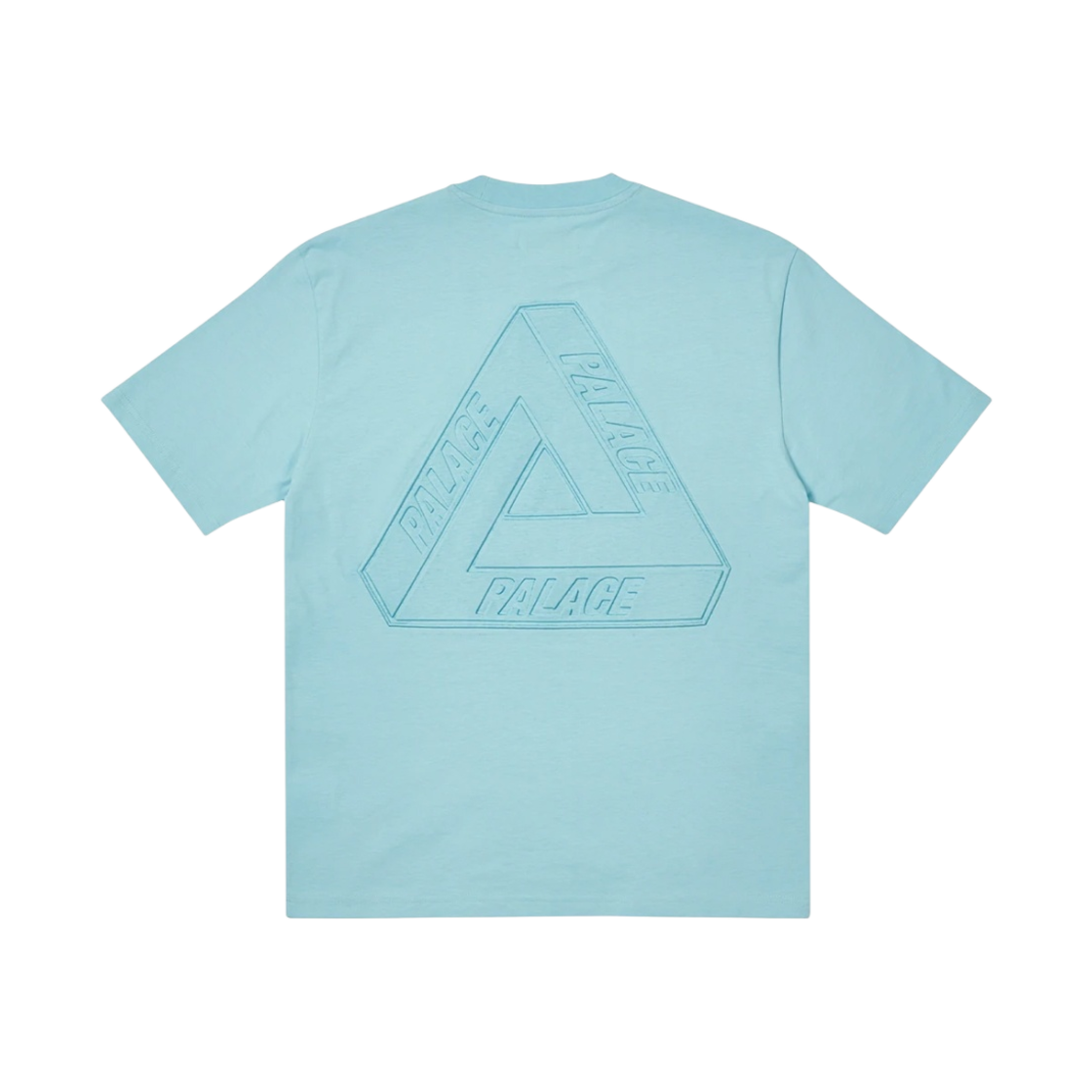 - Palace Tri-Ferg Embossed T-Shirt Light Blue - 22SS