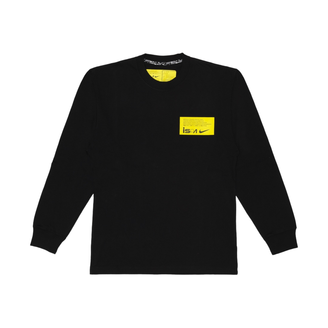 나이키 NRG ISPA 롱슬리브 티셔츠 1.0 블랙 - 아시아(Nike NRG ISPA LS T-Shirt 1.0 Black - Asia)