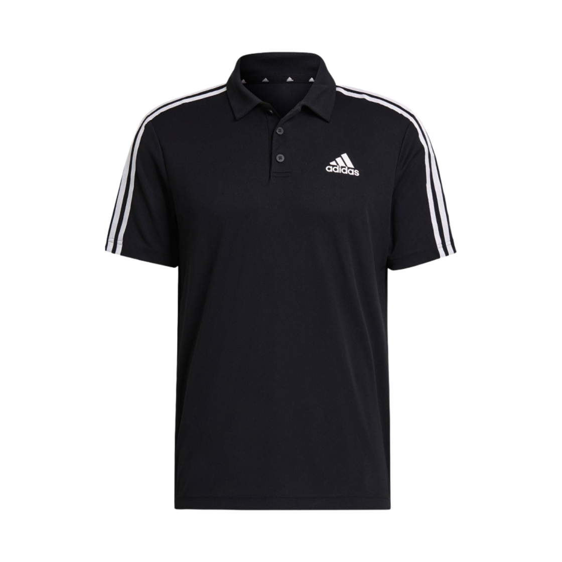 아디다스 삼선 트레이닝 폴로 셔츠 블랙 화이트 - KR 사이즈(Adidas 3-Stripe Training Polo Shirt Black White - KR Sizing) - 1