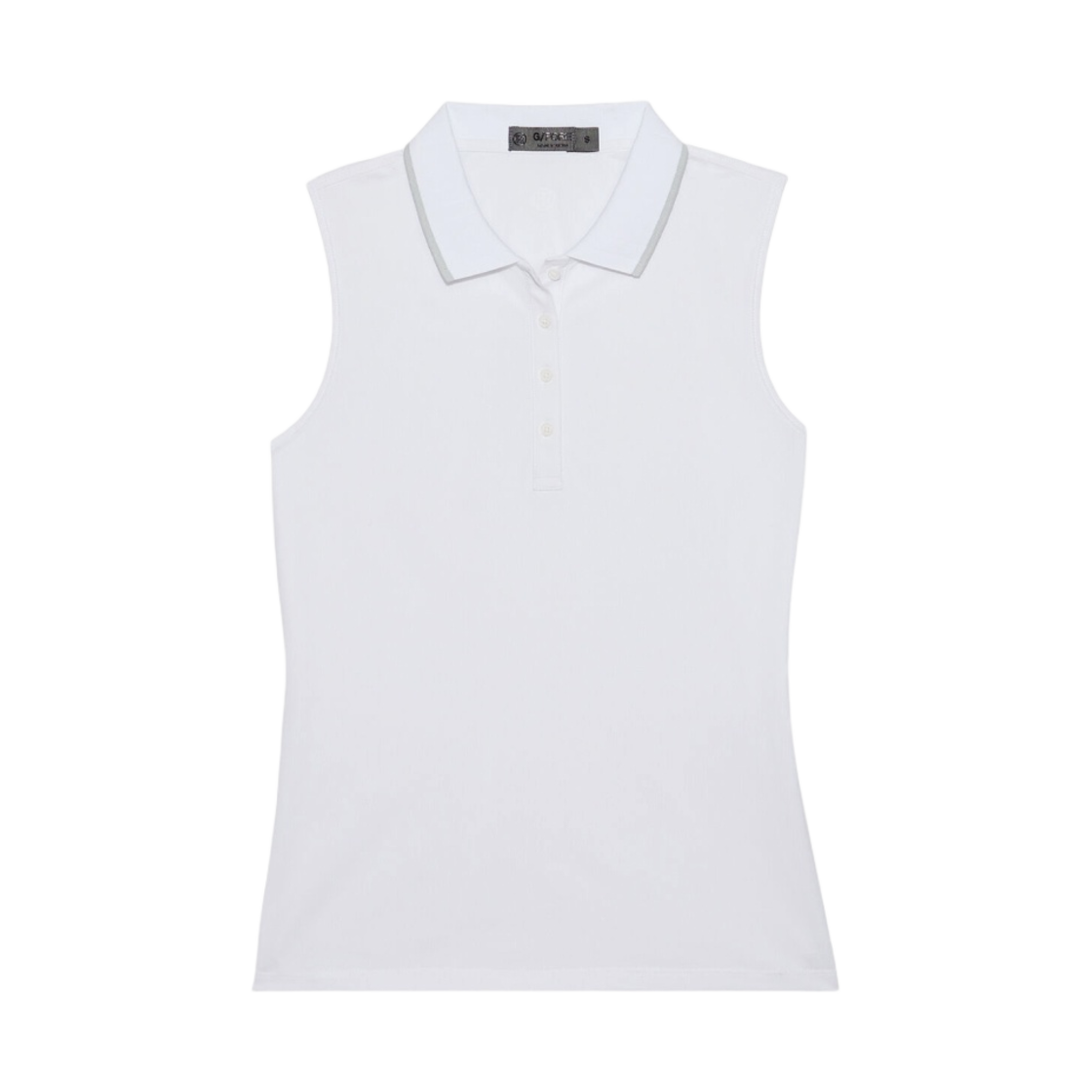 G4LS22K39 (W) G/Fore Sleeveless Pique Polo Snow