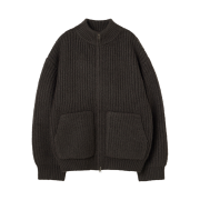 LEARVE Square Maxi Daddy Knit Jumper Charcoal