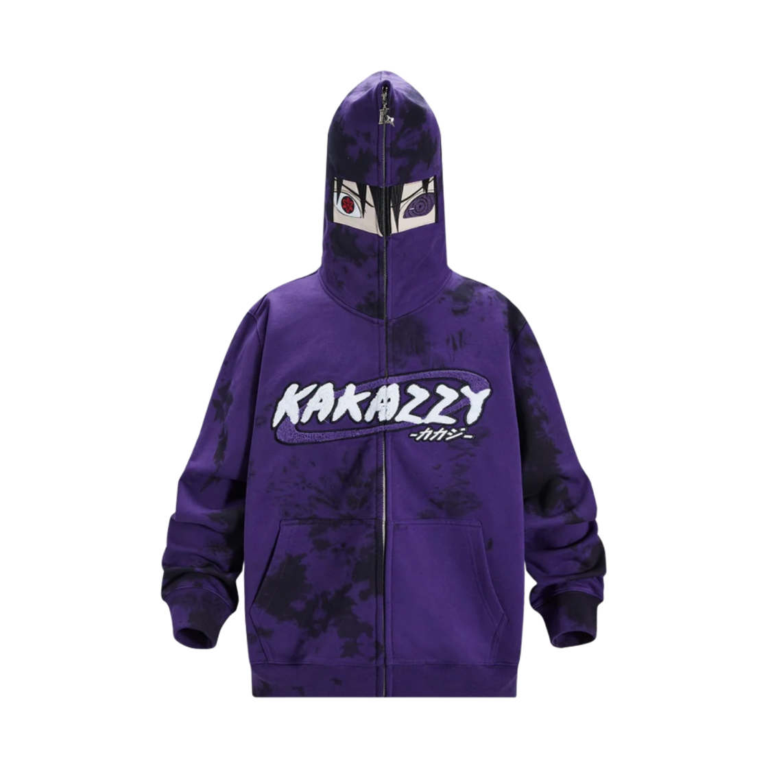 카카지 풀 집 후드 사스케 퍼플(Kakazzy Full Zip Hoodie Sasuke Purple)
