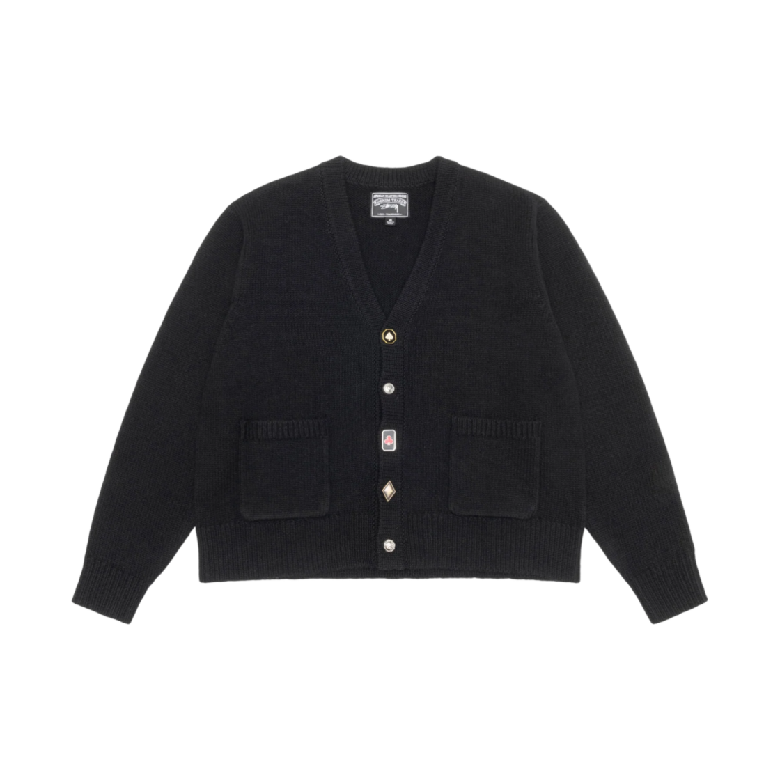 스투시 x 데님 티어스 수트 가디건 블랙 | Stussy | KREAM