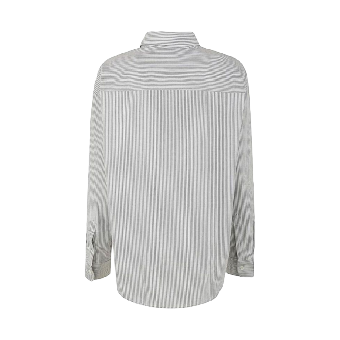 아미 스몰 하트 로고 박시 핏 셔츠 블랙 내츄럴 화이트(AMI de Coeur Boxy Fit Shirt Black Natural White) - 2