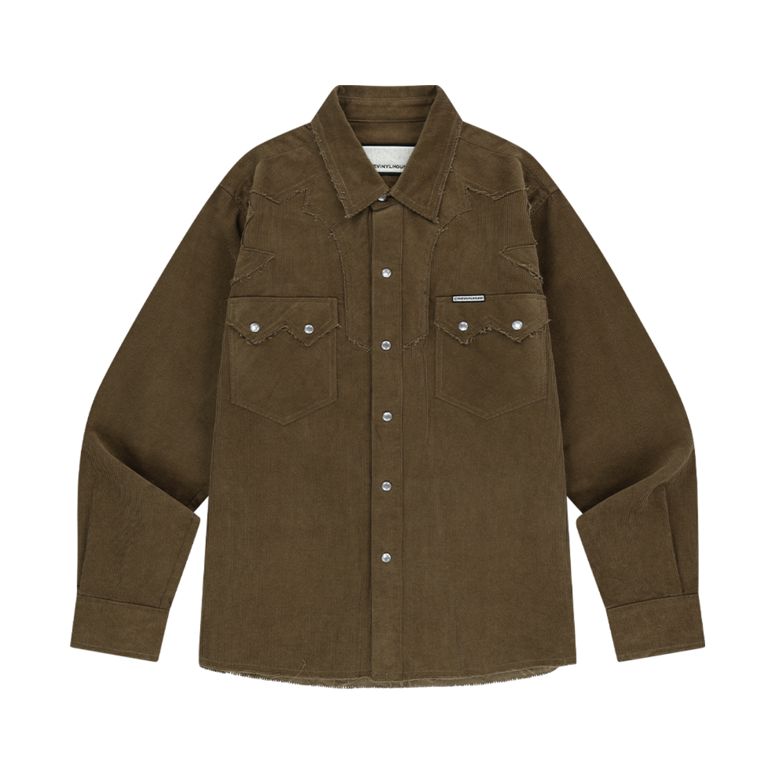 더바이닐하우스 코듀로이 웨스턴 셔츠 카키(Thevinylhouse Corduroy Western Shirts Khaki)