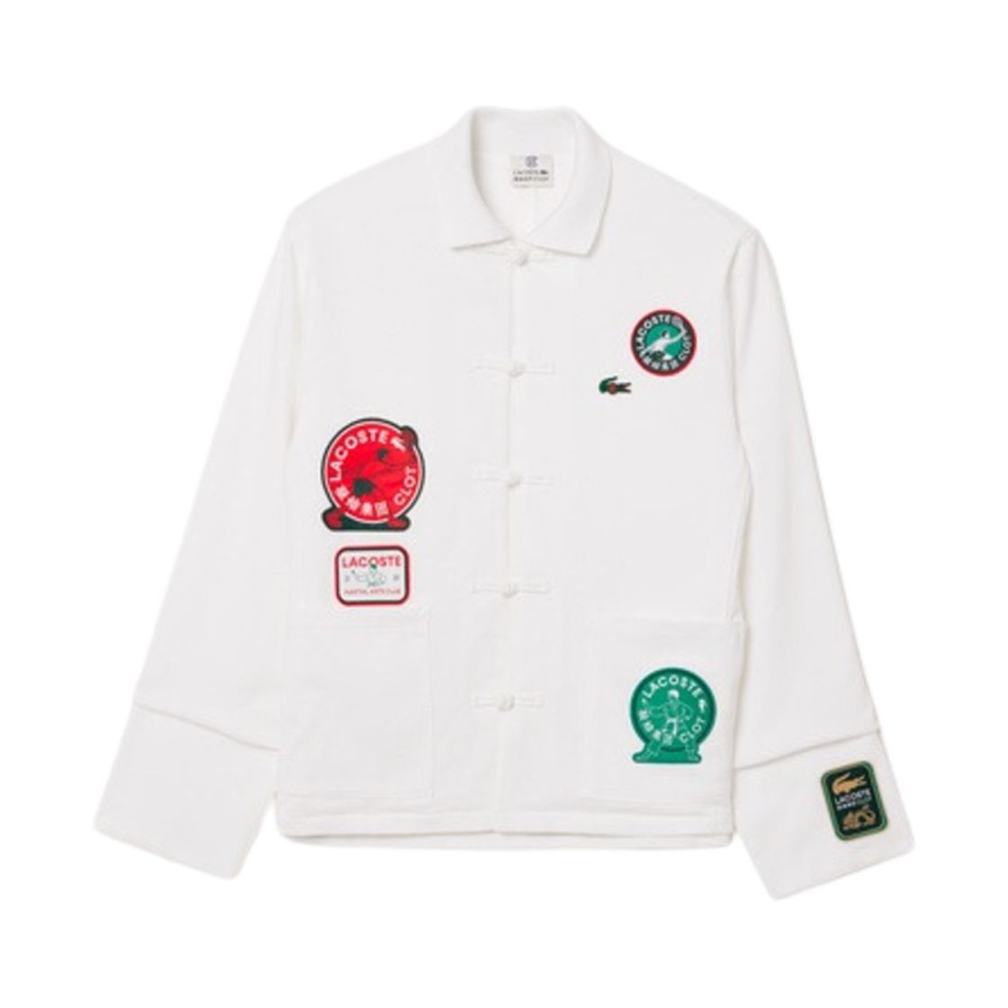 라코스테 x 클랏 차이니즈 셔츠 화이트(Lacoste x Clot Chinese Shirt White) - 1