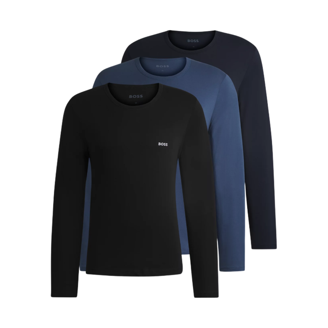 50492321-996 Hugo Boss Underwear T-Shirts in Cotton with Logo Black Blue