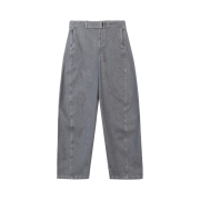 Lemaire Twisted Belted Pants Denim Stone Grey