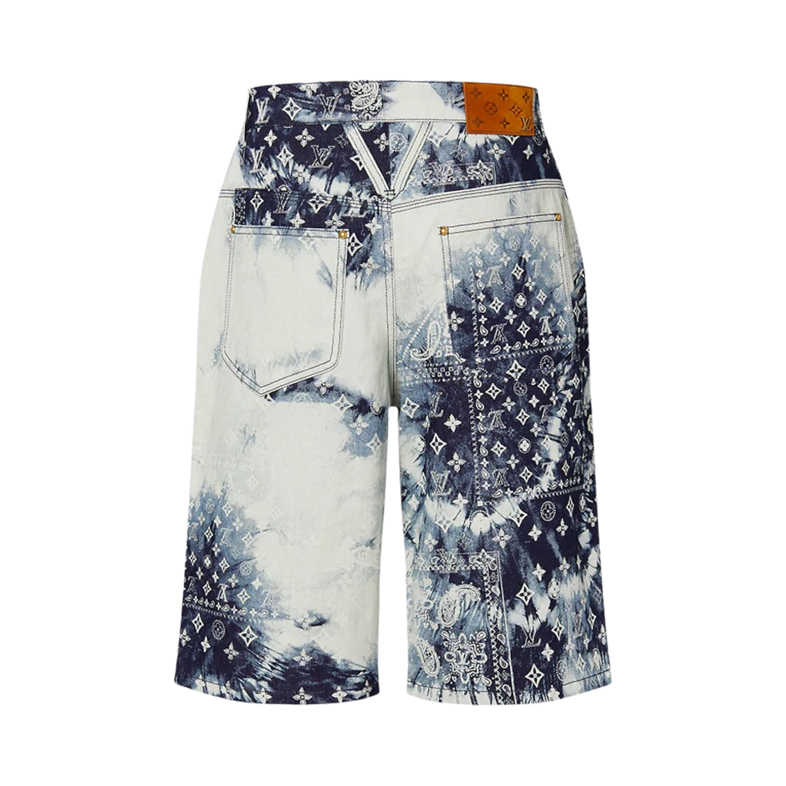 루이비통 모노그램 반다나 데님 쇼츠 인디고(Louis Vuitton Monogram Bandana Denim Shorts Indigo) - 2
