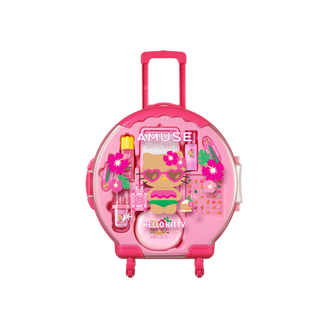 어뮤즈 x 헬로 키티 풀 메이크업 라지 캐리어 쿨 세트(Amuse x Hello Kitty Full Makeup Large Luggage Cool Set)