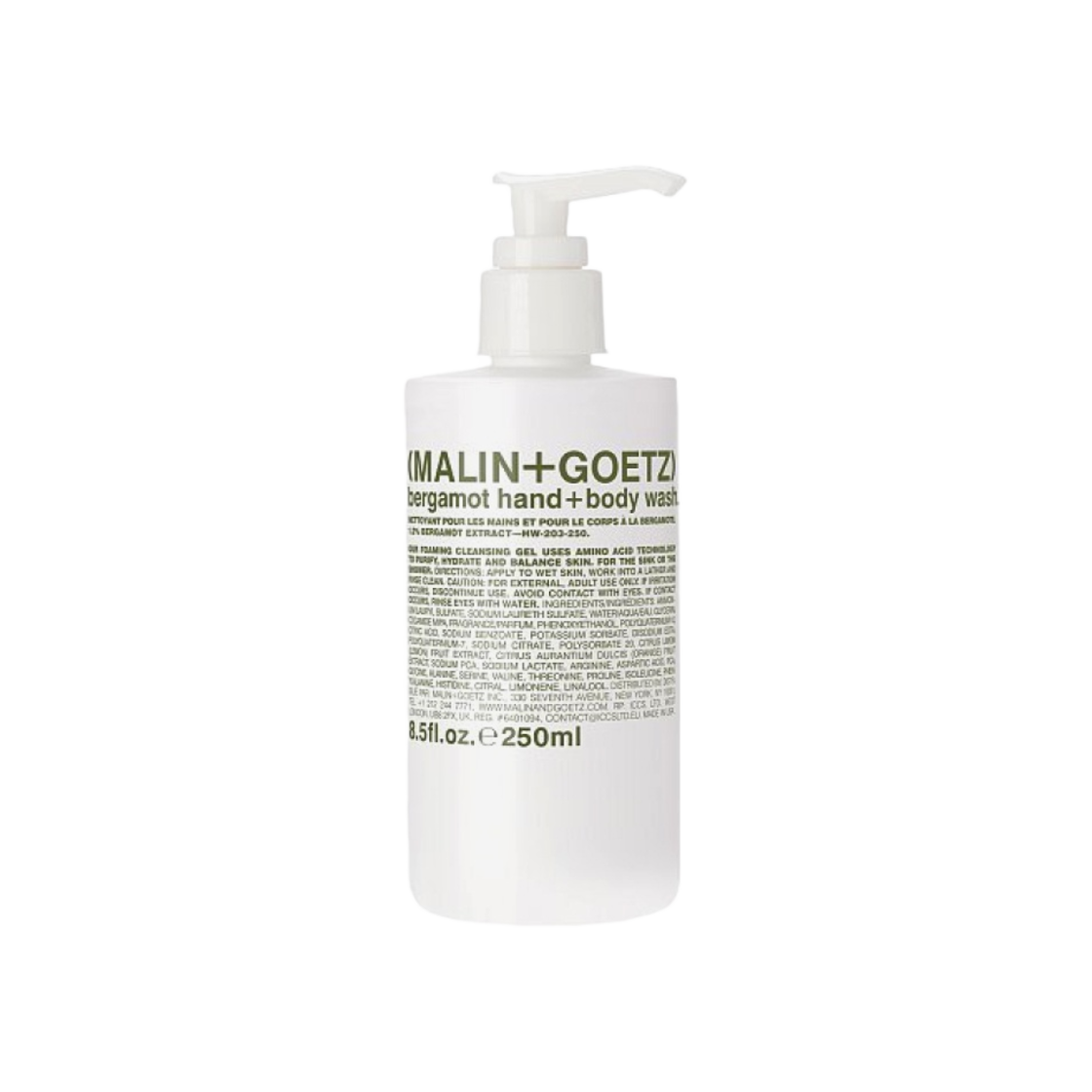 멜린앤게츠 베르가못 핸드 + 바디 워시 250ml(Malin+Goetz Bergamot Hand + Body Wash 250ml)