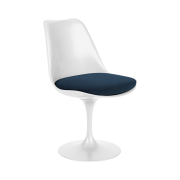 Knoll Tulip Chair White Dark Blue