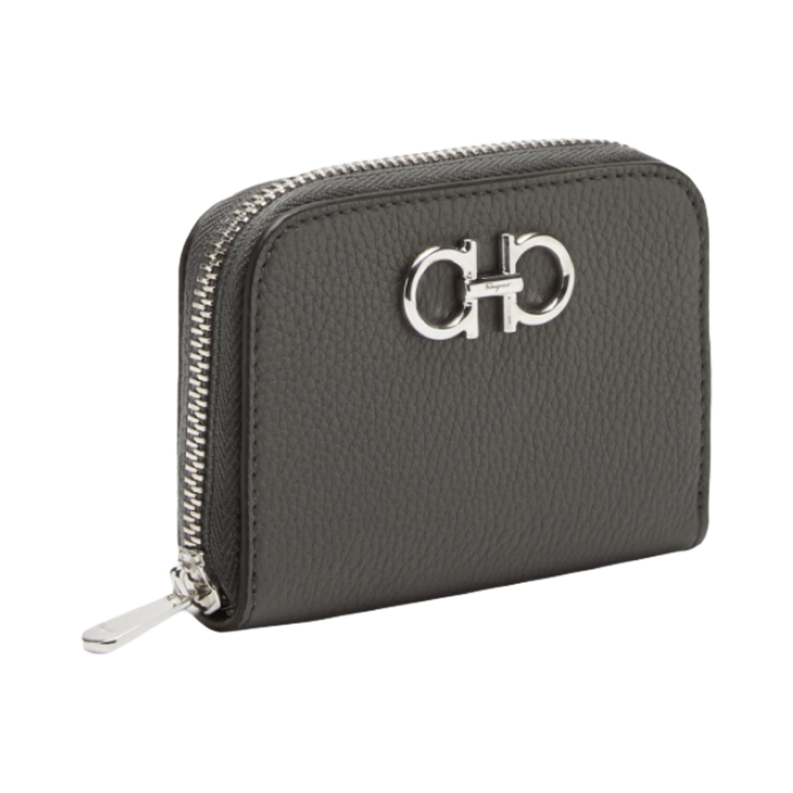 페라가모 간치니 크레딧 카드 홀더 다크 그레이(Ferragamo Gancini Credit Card Holder Dark Gray) - 2