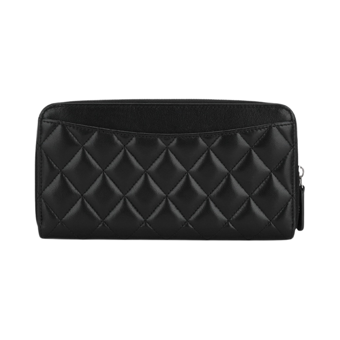샤넬 클래식 롱 지퍼 지갑 램스킨 & 실버 메탈 블랙(Chanel Classic Long Zipped Wallet Lambskin & Silver Black) - 3