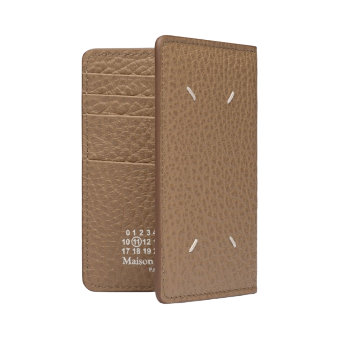 SA1VX0011P4455T2172 Maison Margiela Bovine Leather Card Holder Chamois
