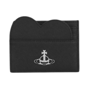 Vivienne Westwood Saffiano Debbie Heart Card Holder Black