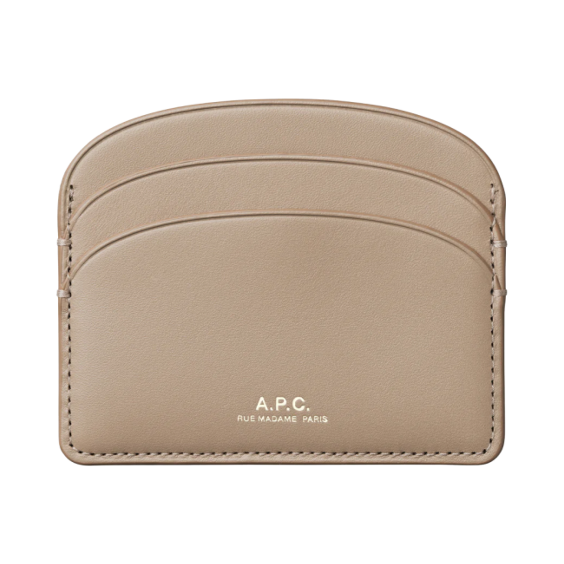 아페쎄 데미룬 카드 홀더 베이지 그레이(A.P.C. Demi-Lune Card Holder Beige Grey)