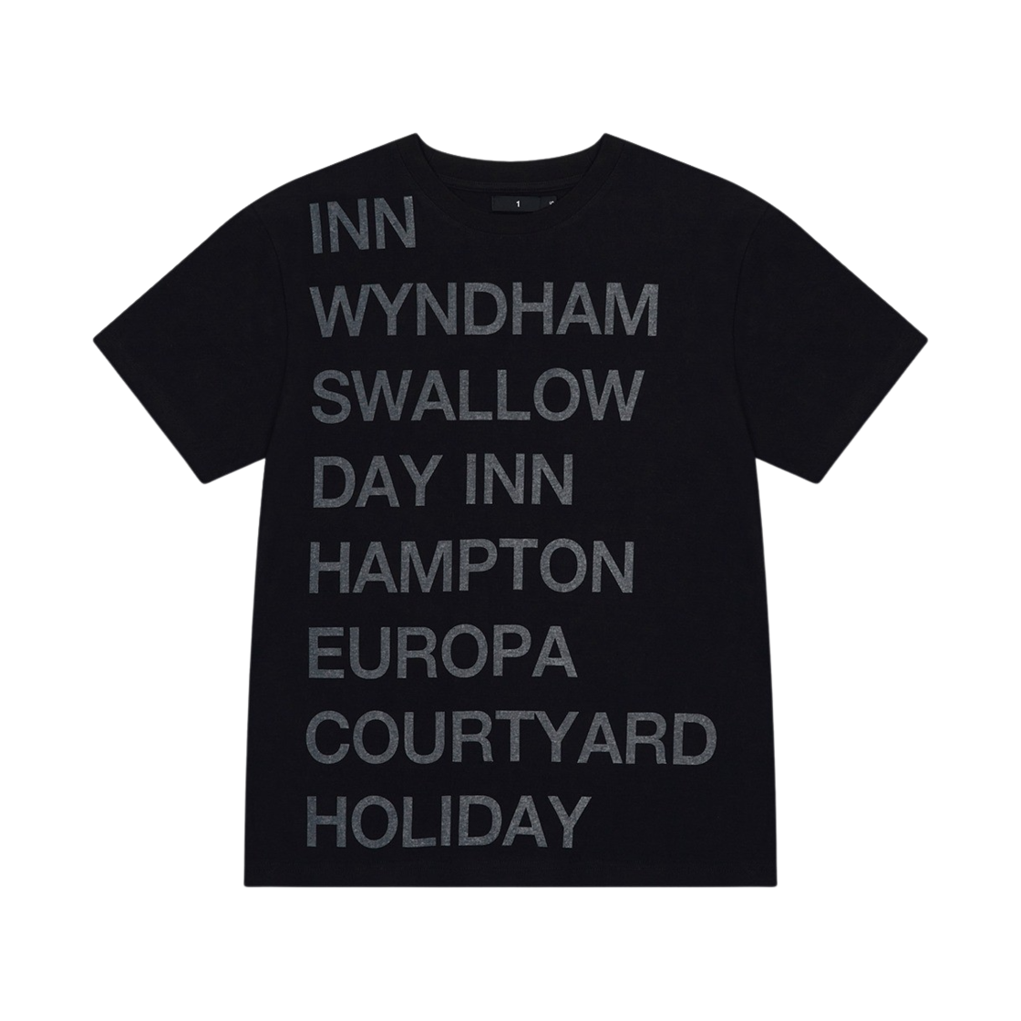 [KREAM 단독] 사파리스팟 하이웨이 인 티셔츠 블랙 화이트([KREAM 단독] Safarispot Highway Inn T-Shirt Black White)