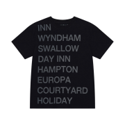 Safarispot Highway Inn T-Shirt Black White