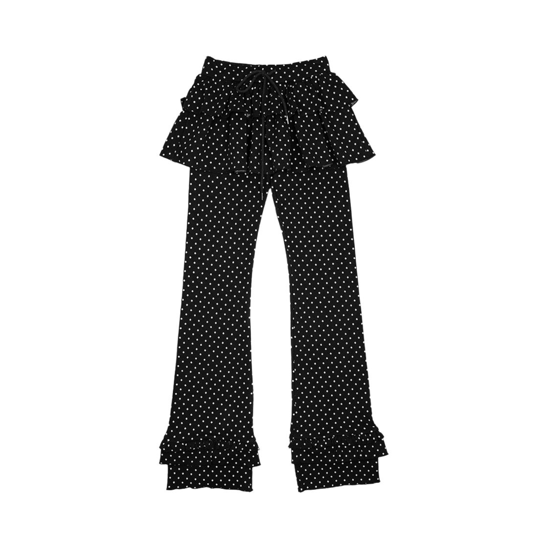 러프넥 니트 더블 스커트 팬츠 도트(Roughneck Knit Double Skirt Pants Dot)