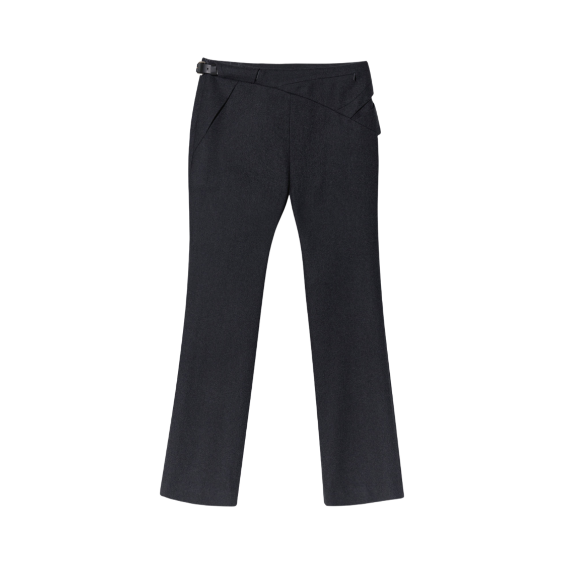 - (W) Hyein Seo Cinched Pocket Pants w/ Leather Belt Dark Grey